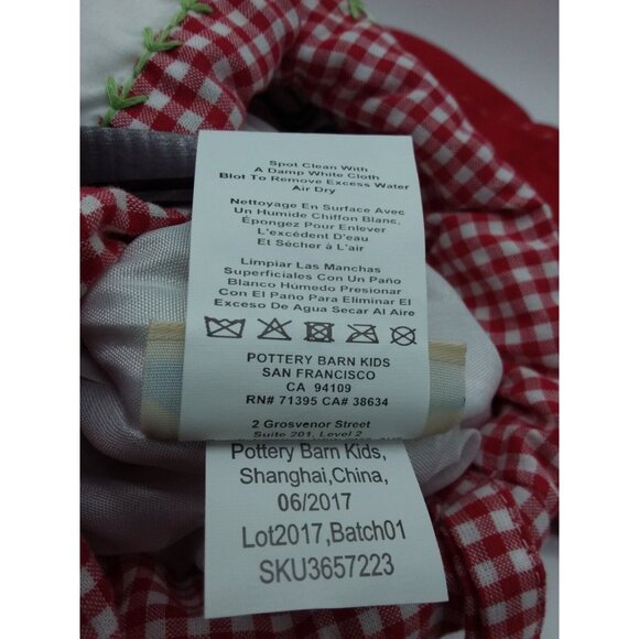 Pottery Barn Kids Amelia Winter Penguins Christmas Holiday Stocking Quilted Red - Picture 8 of 9